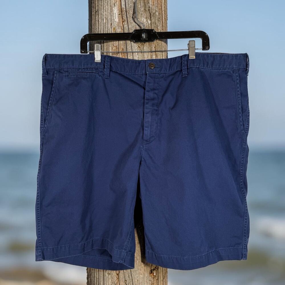 Polo Ralph Lauren Men's 44B 100% Cotton Classic Fit Navy Chino Shorts Summer